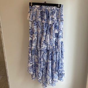 MISA Los Angeles Joseva tiered ruffle skirt